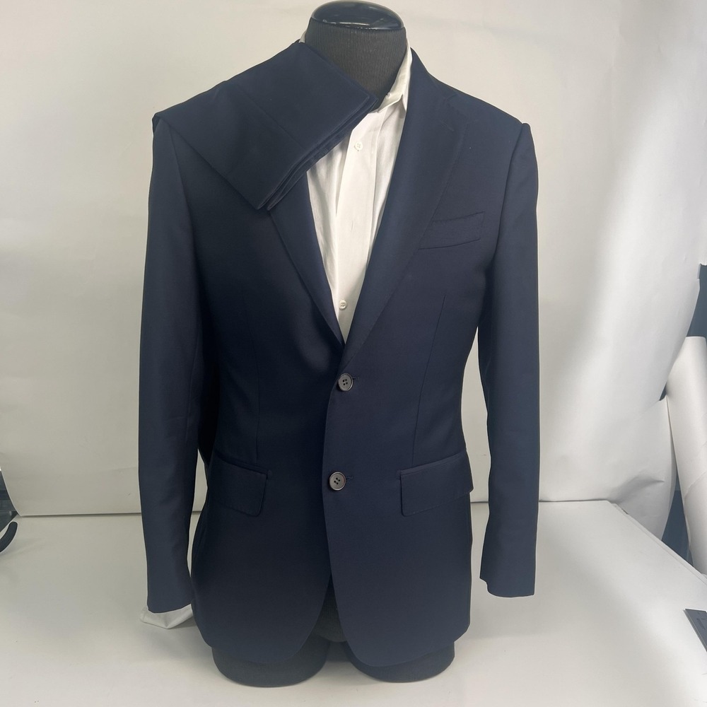 Suitsupply Suit Mens 34R 30x30 Navy Napoli Brescia Pure Wool Super 110s 2 Piece
